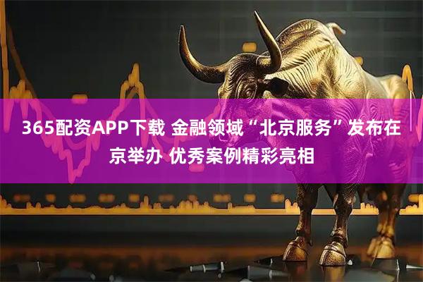 365配资APP下载 金融领域“北京服务”发布在京举办 优秀案例精彩亮相