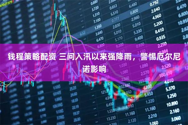钱程策略配资 三问入汛以来强降雨，警惕厄尔尼诺影响